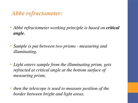 principle of refractometer pdf|refractometry principle and applications.